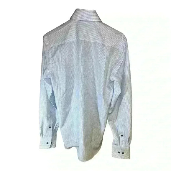 NWOT Proper Sport Light Blue Check Dress Men Shirt Size S. Slim - Picture 3 of 9